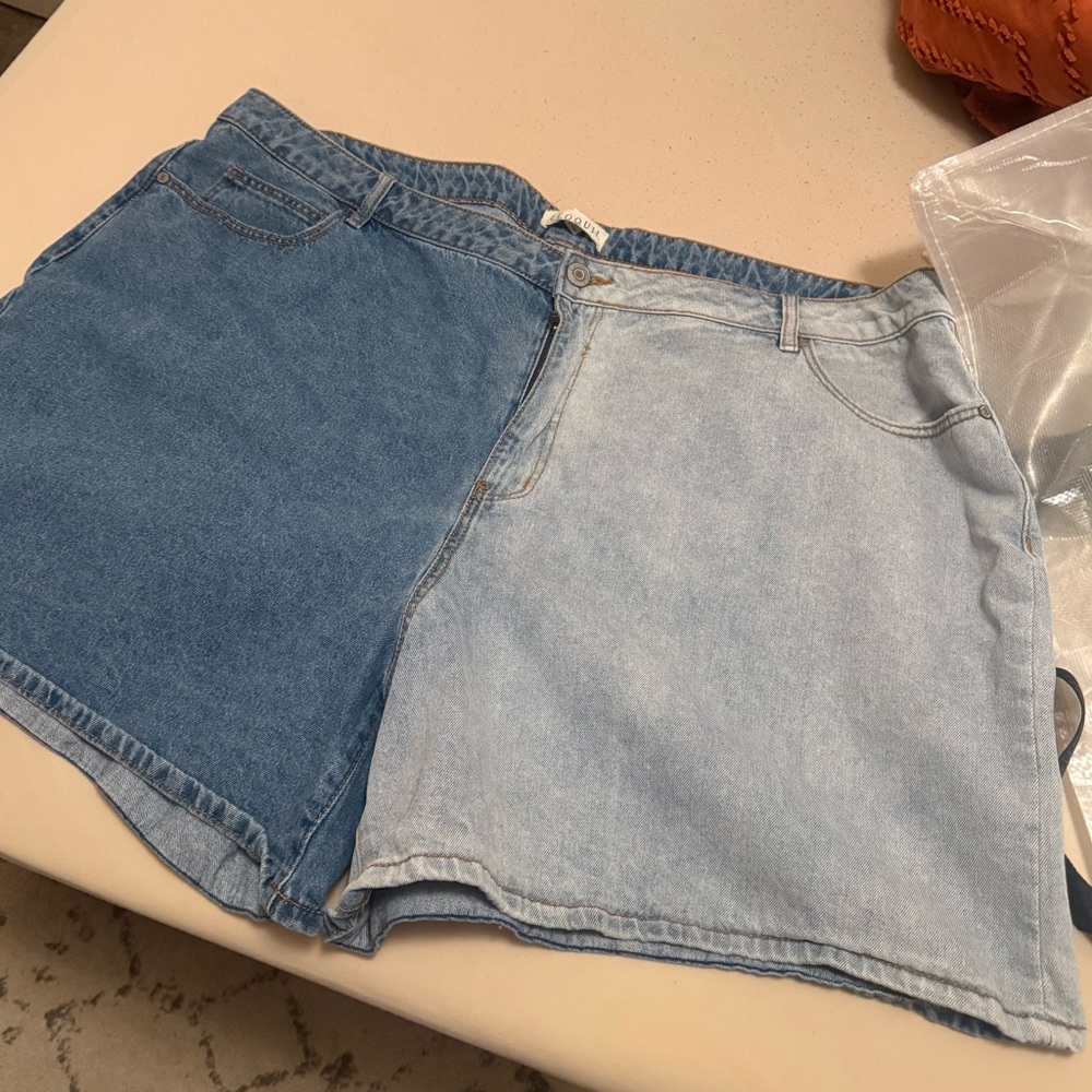 Denim shorts